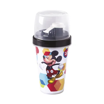 Copo Plasútil Mini Shakeira Estampa Mickey Menino 320ML Copo Plasútil Mini Shakeira Estampa Mickey Menino 320ML